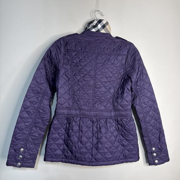Burberry Quilted Jacket Purple/ Violet Kids Girl Size 14Y - Picture 2 of 15